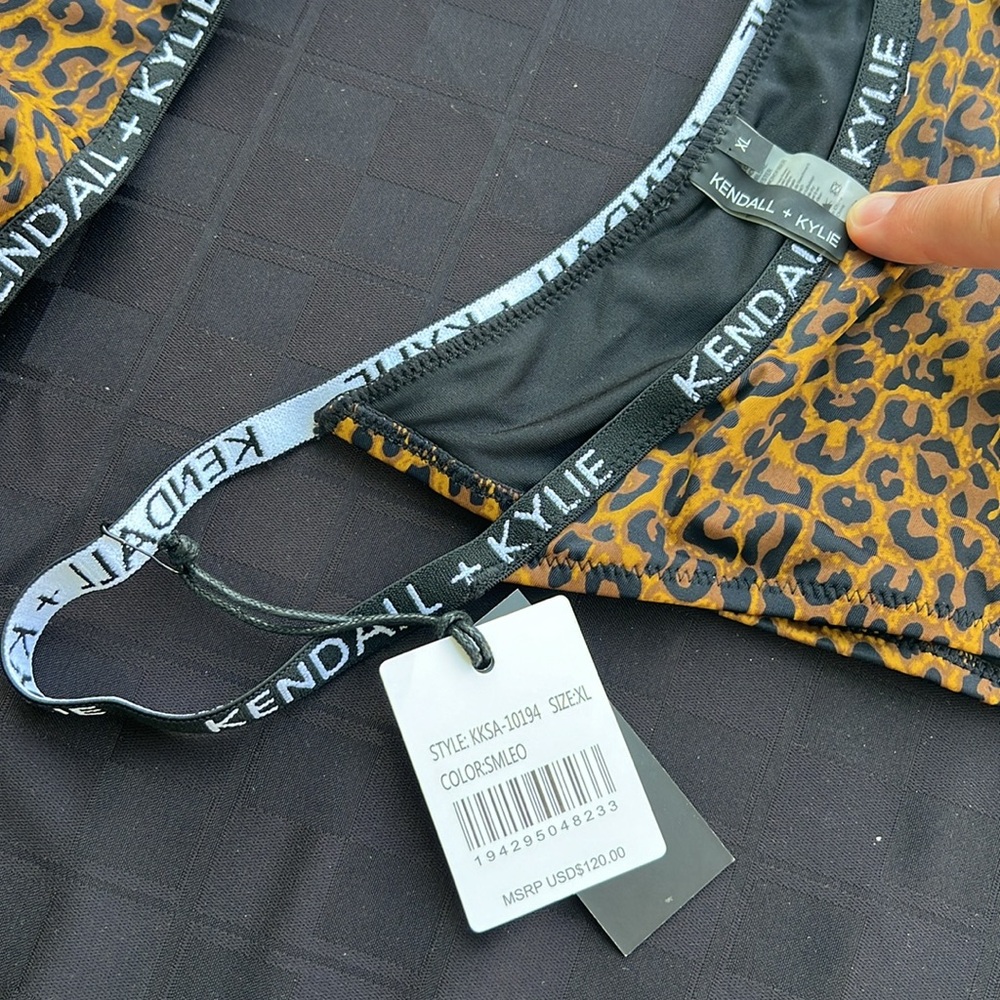 KENDALL+KYLIE leopard high leg bikini size XL - Picture 6 of 16